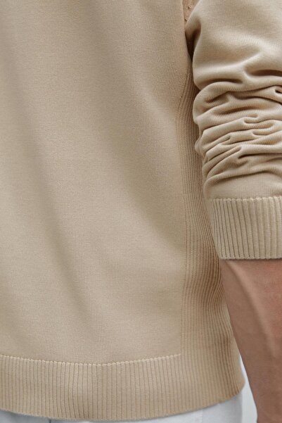 Massimo Dutti Fermuarlı %100 pamuklu hırka