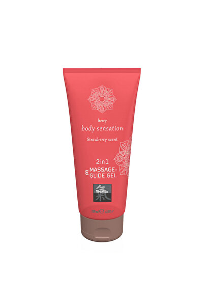 Shiatsu Gel masaj 2 în 1, Strawberry, 200 ml