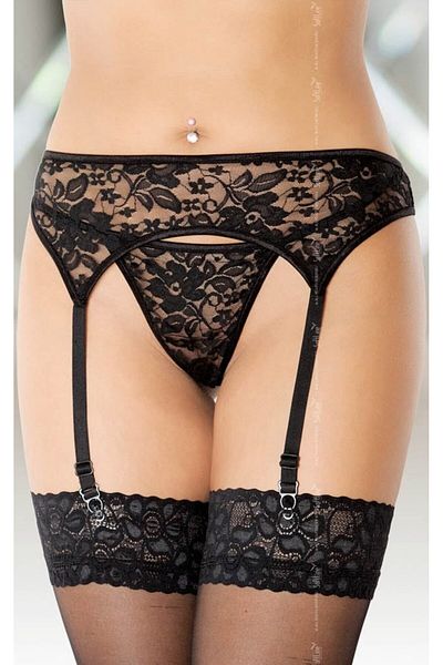 Softline Garter Belt, Model 3310, Black, S/M
