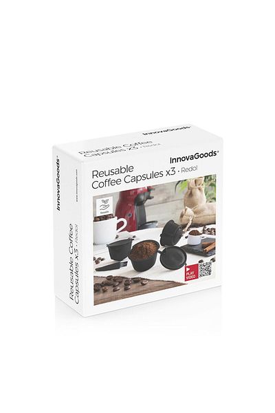 InnovaGoods Set Reutilizabil 3 Capsule Cafea Redol InnovaGoods