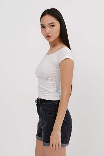 Addax Boat Neck T-Shirt P1595-Asn75