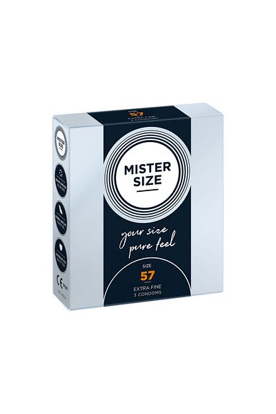 Mister Size Condoms 57 mm, 3 pieces