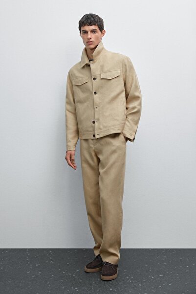 Massimo Dutti %100 keten baştan aşağı stil ceket