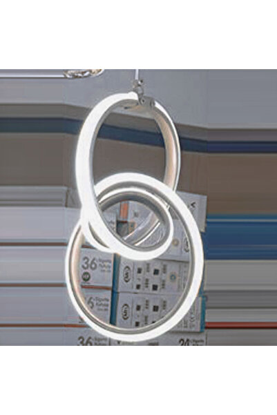 HAS KABLO Has Light Küçük İmza Model Led Avize 3 Renkli Altın Renk Gövde