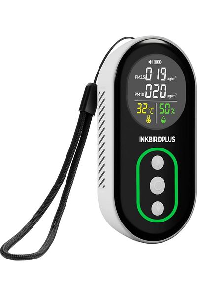 INKBIRDPLUS جهاز مراقبة جودة الهواء الداخلي PM2.5