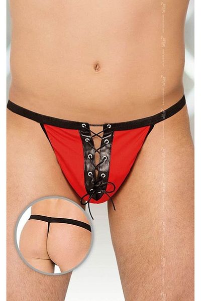 Softline Chiloți tanga bărbați, model 4508, roșu, mărimi S-L