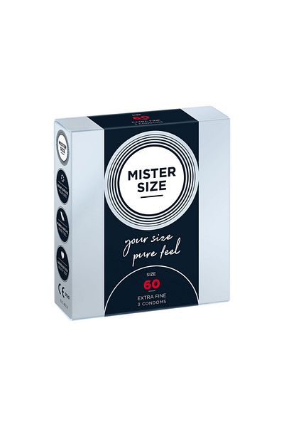 Mister Size Condoms, Mister Size, 60 mm, 3 pieces