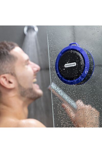 InnovaGoods InnovaGoods DropSound Waterproof Portable Wireless Speaker, Ø9 cm