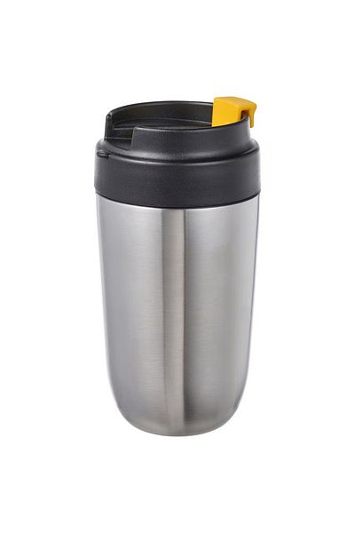 IKEA Insulated travel mug, stainless steel/black, 35 cl
