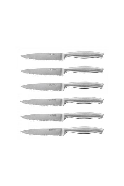 CECOTEC Meat knife set, professional model, 6 pieces, stainless steel