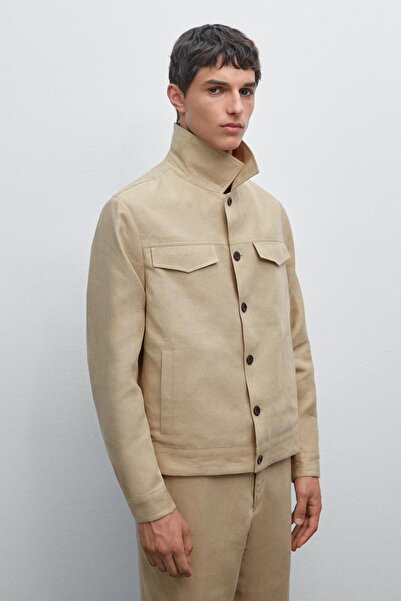 Massimo Dutti %100 keten baştan aşağı stil ceket