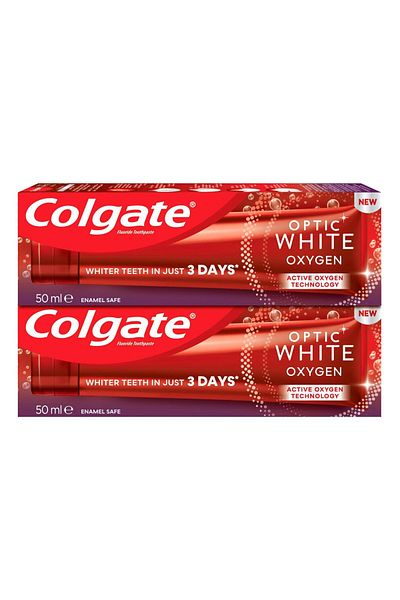 Colgate Optic White Oxygen Toothpaste Value Pack 2 x 50 ml