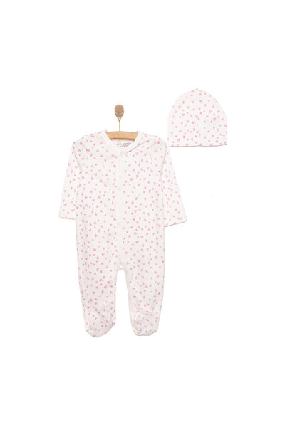 ebebek Hello Baby HelloBaby Yenidoğan Kız Bebek Tulum-Bere 2li Takım İnterlok...