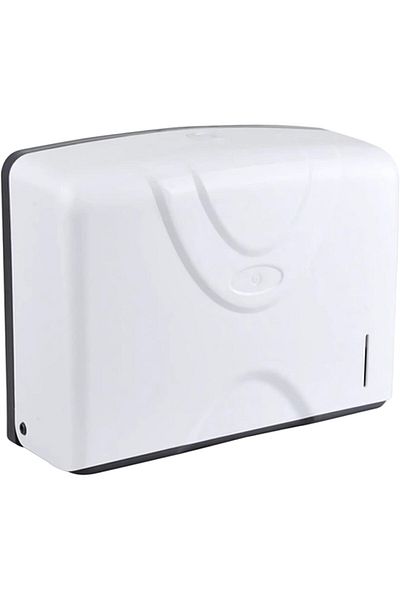 AKC Wall Mounted C-Fold Paper Towel Dispenser–ABS Plastic Tissue Holder for Bathroom & Kitchen