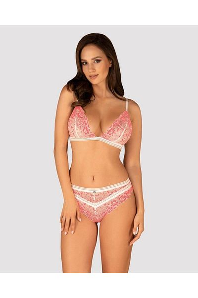 obsessive Women's lingerie set, Obsessive Bloomys, L/XL, pale pink