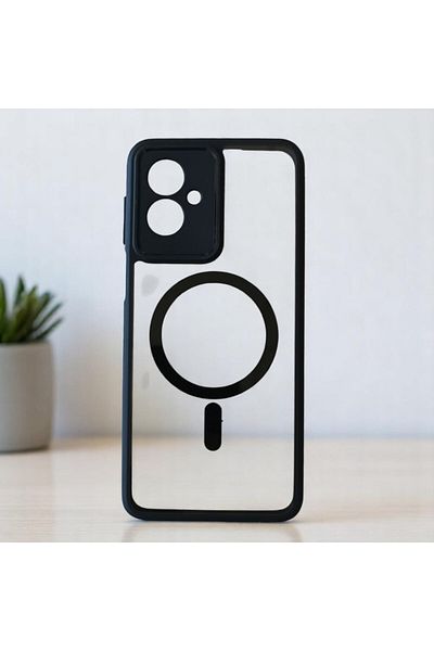 Gtech Phone Hybrid Case Acrylic Clear+TPU, MagSafe, Compatible with Motorola Moto G55, Durabel