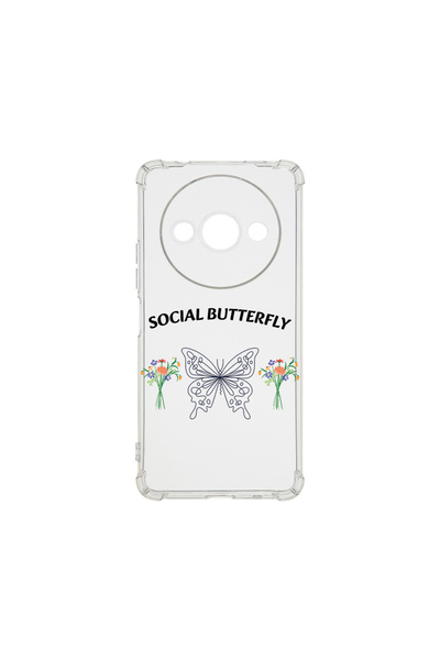 bestcase Αντικραδασμική θήκη για Xiaomi Redmi A3, Social Butterfly, 1805846 A...