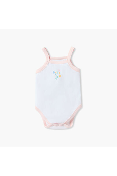 Juniors Printed Strappy Bodysuit - Set of 3