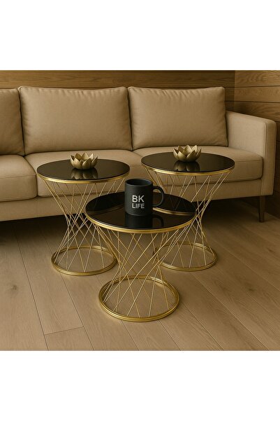 BKLİFE Pota Zigon Gold Metal 4 Mm Kırılmaz Temperli Siyah Cam