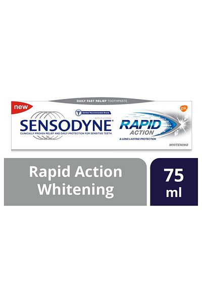 Sensodyne Rapid Action Whitening Toothpaste 75 ml