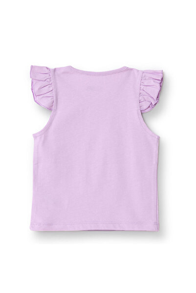 ebebek Hello Baby Hellobaby Baby Girl Basic T-Shirt Crew Neck Tank Top Sleeve Dark Pink