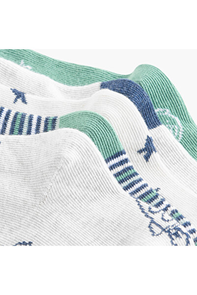 Juniors Printed Crew Length Socks - Set of 5