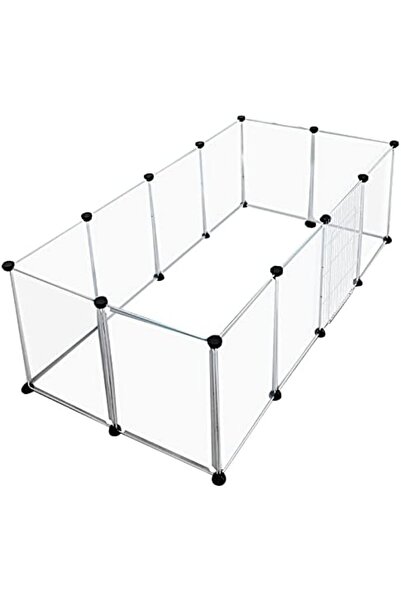 Generic Pet Playpen Dog Exercise Pen Large Portable Dog Fence with Door 12 Panel for Dogs Cats Pets Suitable