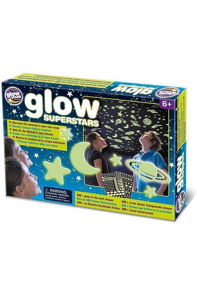 Brainstorm Glow-in-the-dark set Celestial Bodies, Brainstorm, 150 shapes and 350 stickers