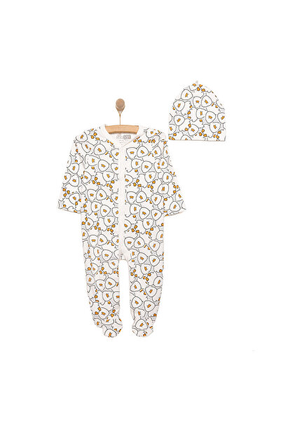 ebebek Hello Baby HelloBaby Yenidoğan Kız Bebek Tulum-Bere 2li Takım İnterlok...
