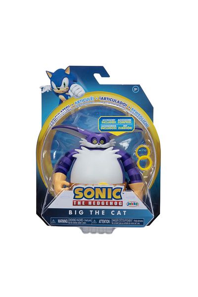 Nintendo Sonic Sonic the Hedgehog Action Figure, Modern Big the Cat, 10 cm