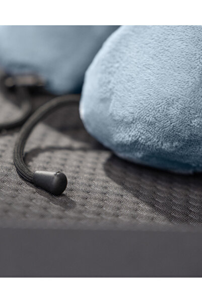 Madame Coco Lavinia Visco Seyahat Yastığı - Gri - 28x23x12 cm