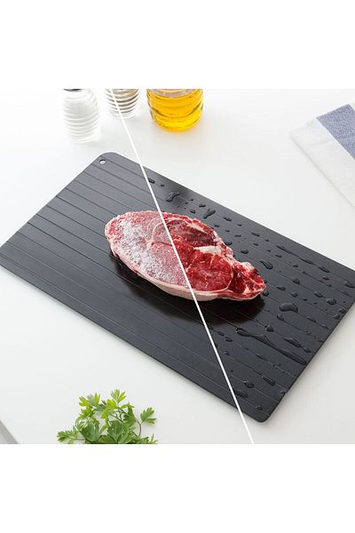 InnovaGoods InnovaGoods Qheat Rapid Defrosting Tray, 35x20.5 cm, Black