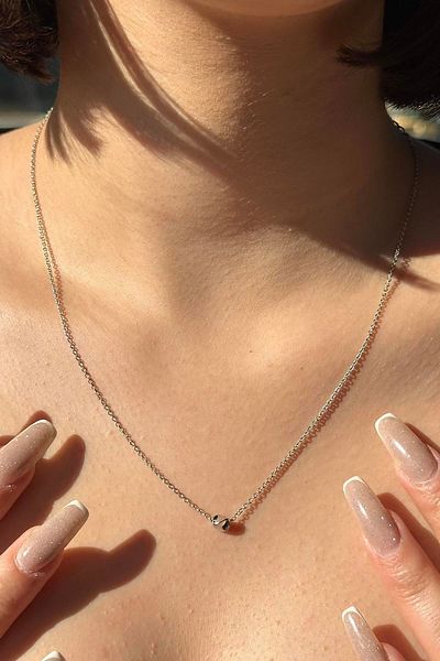 TAKIŞTIR Silver Color Ball Detailed Necklace