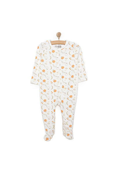 ebebek Hello Baby HelloBaby Yenidoğan Kız Organik Patikli Tulum Kız Bebek