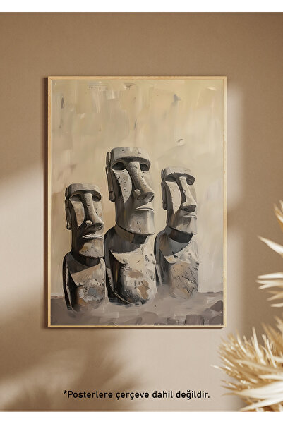 One Little Happiness Αφίσα MOAI Αισθητική αφίσα τοίχου, αφίσα χωρίς πλαίσιο