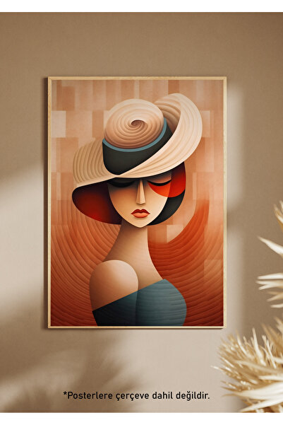 One Little Happiness Αφίσα LADY Αισθητική αφίσα τοίχου, αφίσα χωρίς πλαίσιο