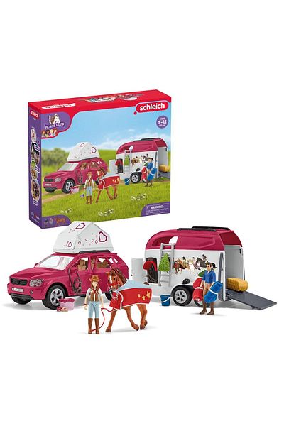 SCHLEICH Schleich Horse Club Playset, Cart and Trailer, Multicolor