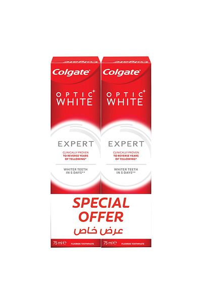 Colgate Expert Optic White Toothpaste 2 x 75 ml