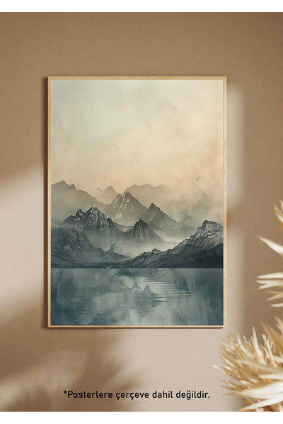 One Little Happiness SERENITY IN ΓΚΡΙ Αφίσα Αισθητική αφίσα τοίχου , Αφίσα χω...