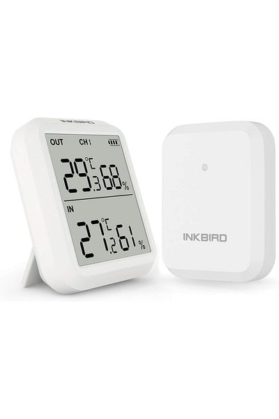 Inkbird ITH-20R Digital Hygrometer Indoor Outdoor Wireless Receiver Thermometer Humidity Gauge