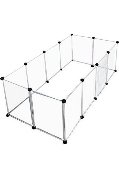 Generic Pet Playpen Dog Exercise Pen Large Portable Dog Fence with Door 12 Panel for Dogs Cats Pets Suitable