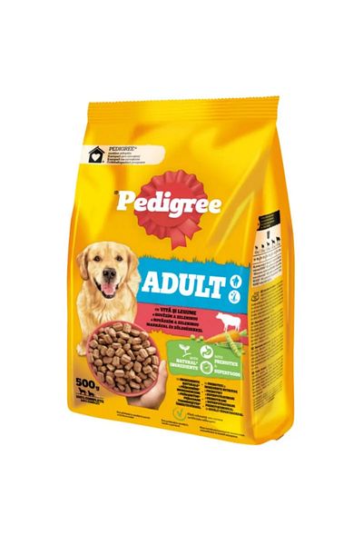 Pedigree Hrană uscată pentru câini, adult, M-XL, vită și legume, 6x 500g