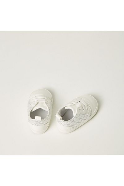 Juniors Textured Booties with Lace Detail