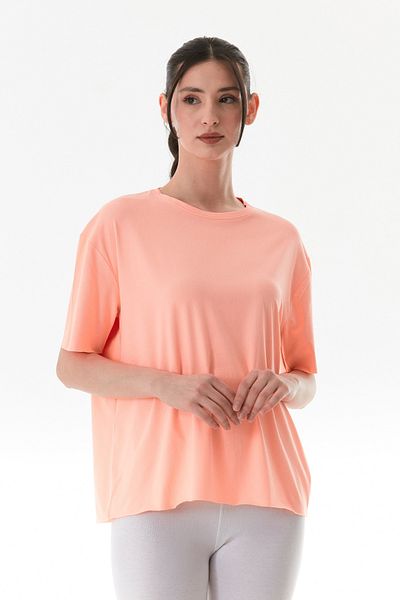 Fulla Moda Basic Bisiklet Yaka Oversize Modal Tişört