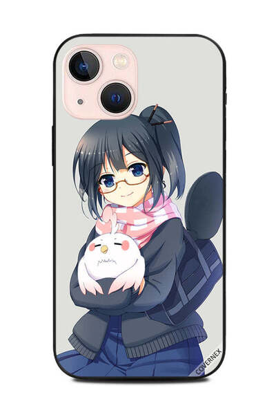 Covernex غطاء حماية لهاتف Apple iPhone 13 فتاة صغيرة تحمل حيوانًا أليفًا