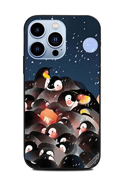 Covernex Protective Case Cover For Apple iPhone 13 Pro Penguines Enjoying