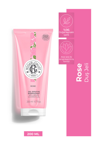 Roger&Gallet Roger & Gallet Rose Duş Jeli 200 ml - Doğal Gül Özlü & Nemlendirici Yoğun Köpük