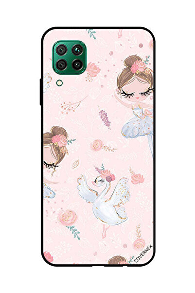 Covernex غطاء حماية لهاتف هواوي نوفا 7i / P40 لايت - فتاة وزهور