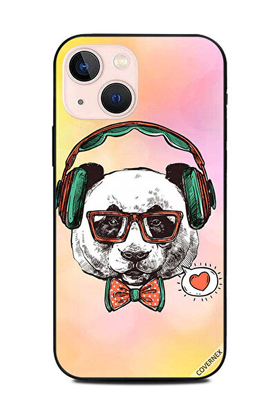 Covernex غطاء حماية لهاتف Apple iPhone 13 Mini Panda وسماعات الرأس