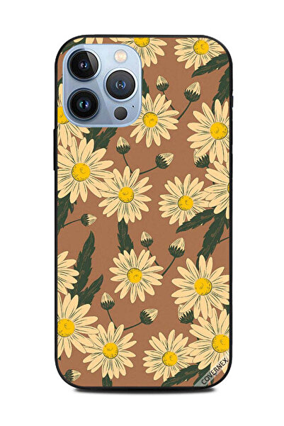 Covernex غطاء حماية لهاتف Apple iPhone 13 Pro Max بنقشة عباد الشمس البيضاء